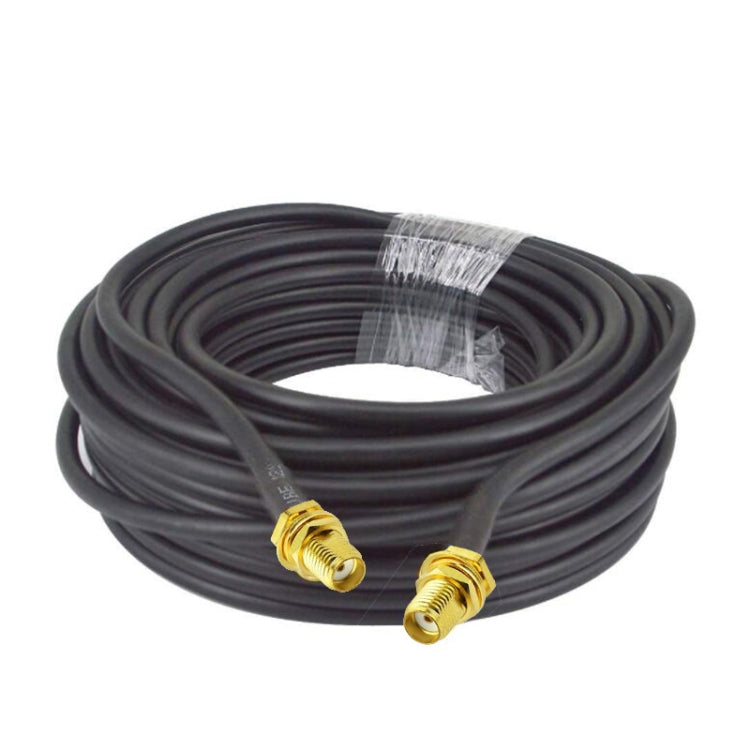 SMA Female To SMA Female RG58 Coaxial Adapter Cable, Cable Length:1.5m - Connectors by buy2fix | Online Shopping UK | buy2fix