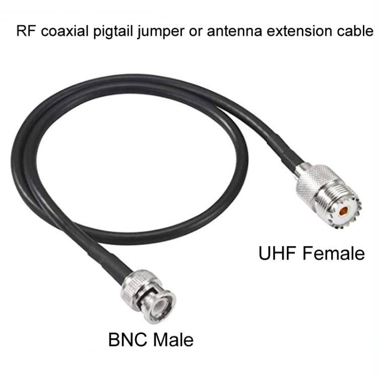 BNC Male To UHF Female RG58 Coaxial Adapter Cable, Cable Length:5m - Connectors by buy2fix | Online Shopping UK | buy2fix