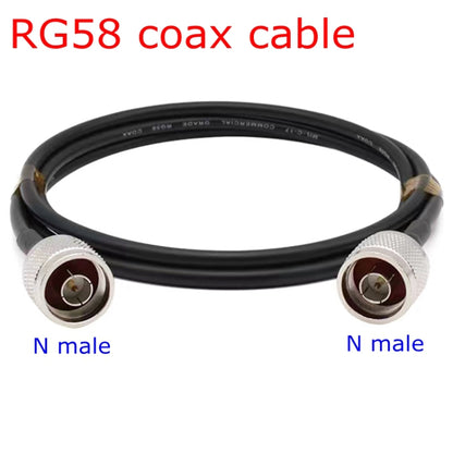 N Male To N Male RG58 Coaxial Adapter Cable, Cable Length:5m - Connectors by buy2fix | Online Shopping UK | buy2fix