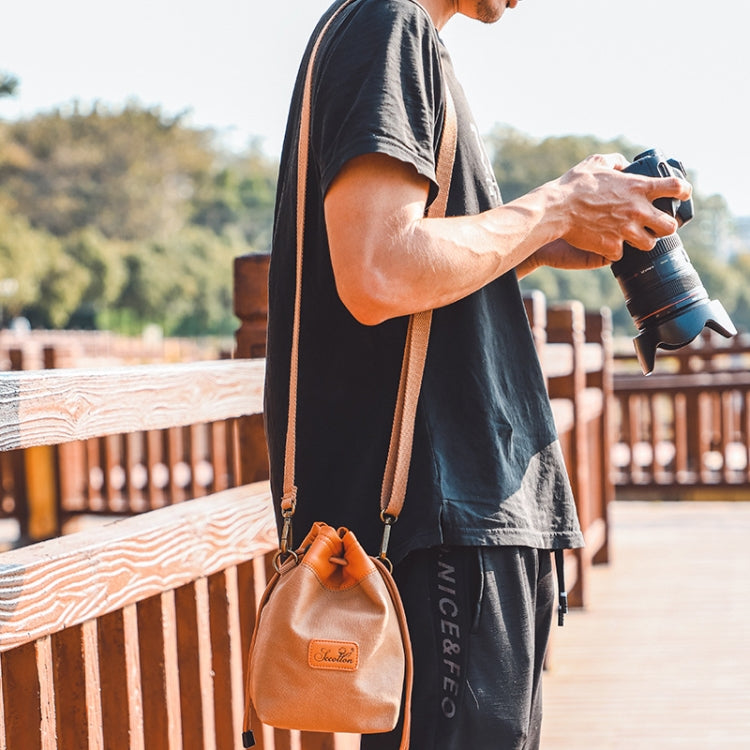 S.C.COTTON Camera Lens Protection Bag Liner Bag Waterproof Camera Storage Bag, Size: L(Gray) - Camera Accessories by S.C.COTTON | Online Shopping UK | buy2fix