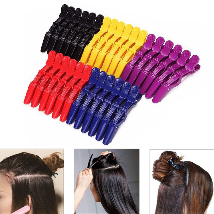 6 PCS Hair Not Easy to Slip off Hair Salon Barber Shop Style Partition Special Clip Hair Tools(Yellow) - Hair Trimmer by buy2fix | Online Shopping UK | buy2fix