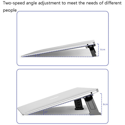 Oatsbasf 03362 Laptop Cooling Stand Desktop Portable Suspended Vertical Stand(White) - Laptop Stand by Oatsbasf | Online Shopping UK | buy2fix