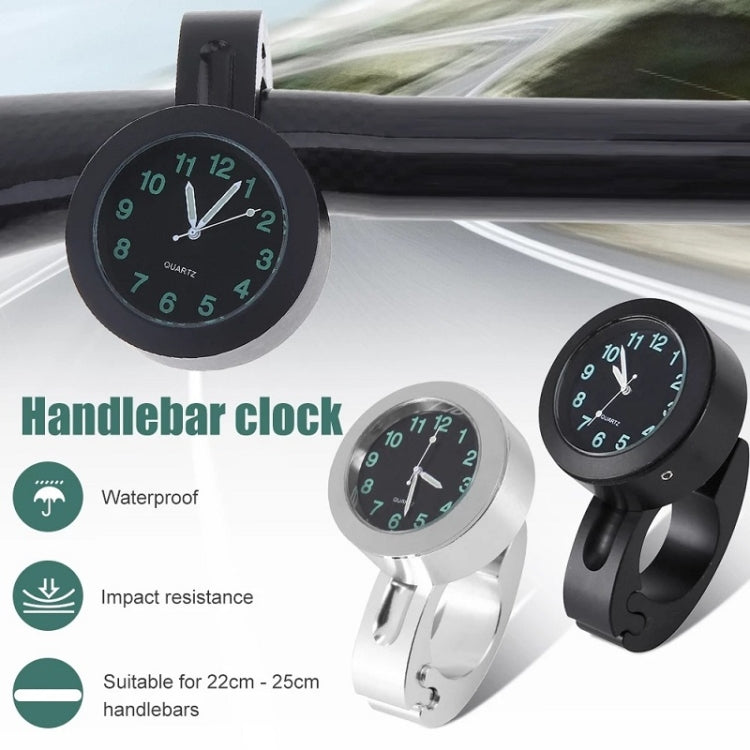 Motorcycle Bike Modified Handlebar Clock Watch(Black) - In Car by buy2fix | Online Shopping UK | buy2fix