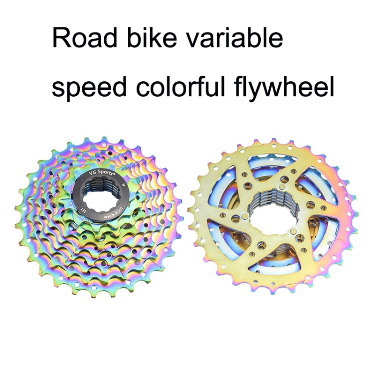 VG SPORTS Bicycle Lightweight Wear -Resistant Colorful Flywheel, Style:9 Speed 11-32T - Bicycle Chains & Rounds by VG SPORTS | Online Shopping UK | buy2fix