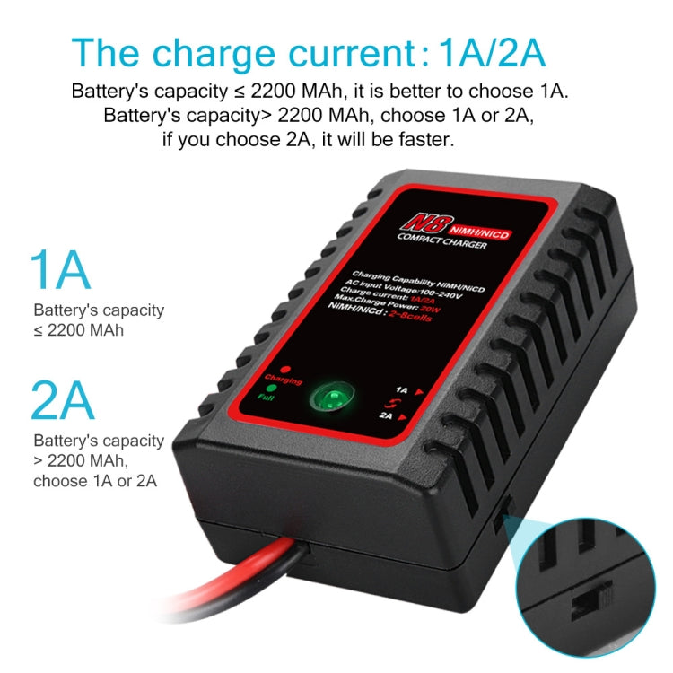 HTRC N8 Ni-MH Ni-Cr Battery Charger Smart Balance Charger, UK Plug - Toys & Hobbies by HTRC | Online Shopping UK | buy2fix