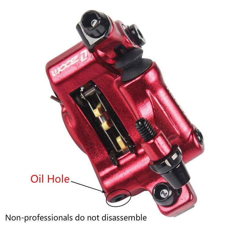 ZOOM HB100 Mountain Bike Hydraulic Brake Caliper Folding Bike Cable Pull Hydraulic Disc Brake Caliper, Style:Front(Purple) - Bicycle Brake Parts by Zoom | Online Shopping UK | buy2fix