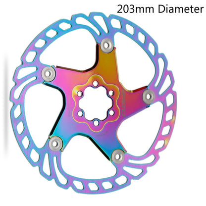 IIIPRO Floating Disc Road Mountain Bike Six Nail Disc Brake Disc, Size:203mm(Colorful) - Outdoor & Sports by IIIPRO | Online Shopping UK | buy2fix