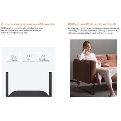 PIX-LINK WR22 300Mbps Wifi Wireless Signal Amplification Enhancement Extender, Plug Type:EU Plug(White) - Wireless Routers by PIX-LINK | Online Shopping UK | buy2fix