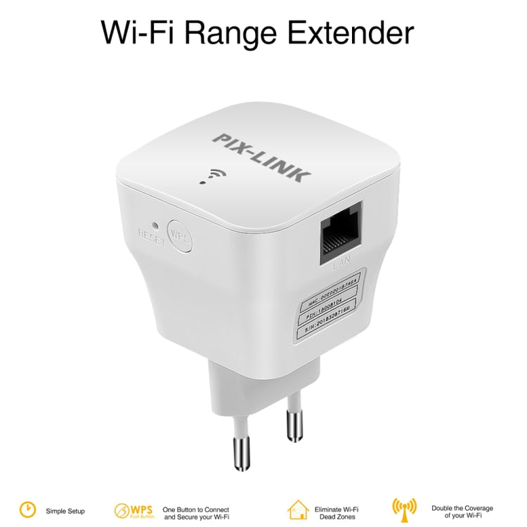 PIXLINK WR12 300Mbps WIFI Signal Amplification Enhanced Repeater, Plug Type:UK Plug - Broadband Amplifiers by PIXLINK | Online Shopping UK | buy2fix