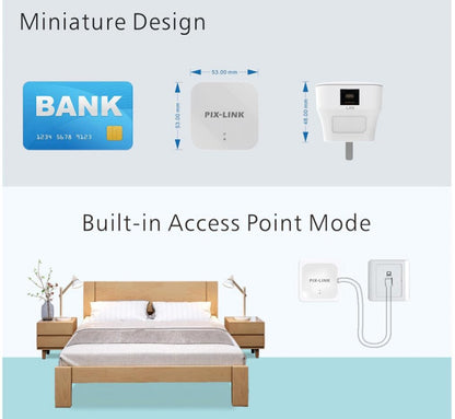 PIXLINK WR12 300Mbps WIFI Signal Amplification Enhanced Repeater, Plug Type:UK Plug - Broadband Amplifiers by PIXLINK | Online Shopping UK | buy2fix