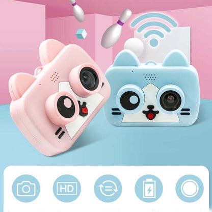 12MP 2.0 inch IPS High-definition Screen WiFi Cute Cartoon Fun Children Photography Digital Camera(Sky Blue) - Consumer Electronics by buy2fix | Online Shopping UK | buy2fix