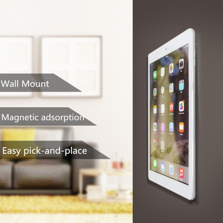 Wall-mounted iPad Magnetic Adsorption Universal Sticker Mobile Phone Wall Bracket(White A) - Hand-Sticking Bracket by buy2fix | Online Shopping UK | buy2fix