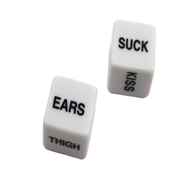 2 PCS Funny Sex Dice Humour Party Gambling Adult Games Sex Toys Cuboid(White) - Toys & Hobbies by buy2fix | Online Shopping UK | buy2fix