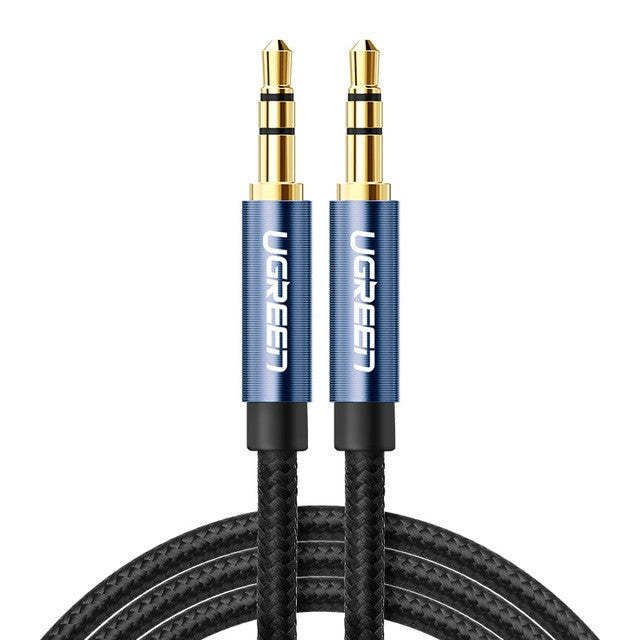 Ugreen AV112 Audio Cable 3.5mm Speaker Line Aux Cable, Length:0.5m(Blue) - Aux Cable by Ugreen | Online Shopping UK | buy2fix