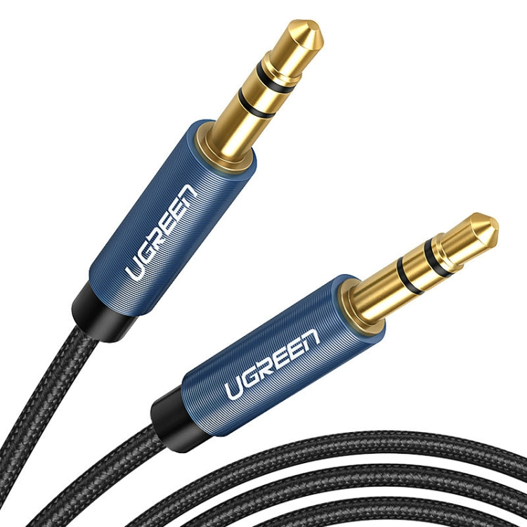 Ugreen AV112 Audio Cable 3.5mm Speaker Line Aux Cable, Length:0.5m(Blue) - Aux Cable by Ugreen | Online Shopping UK | buy2fix