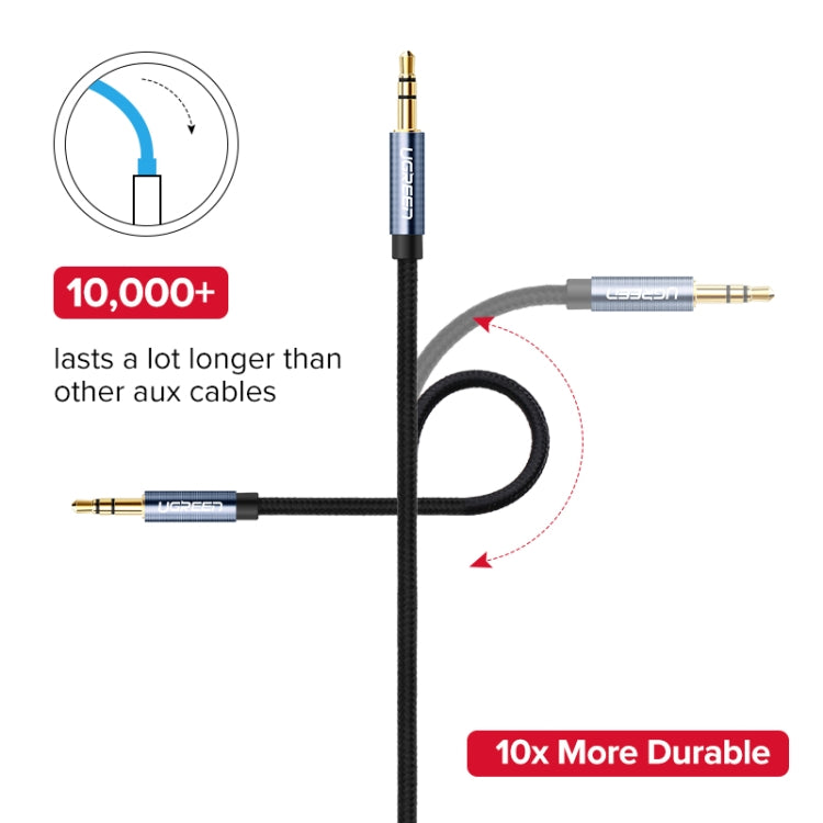 Ugreen AV112 Audio Cable 3.5mm Speaker Line Aux Cable, Length:0.5m(Blue) - Aux Cable by Ugreen | Online Shopping UK | buy2fix