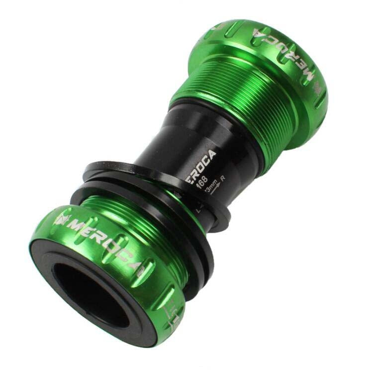 Meroca Mountain Bike Bottom Axle One Hollow Bb Bicycle Screw-In Bottom(Green) - Bottom Brackets by buy2fix | Online Shopping UK | buy2fix