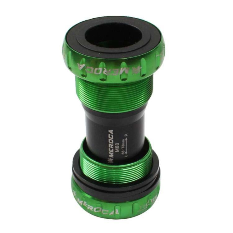 Meroca Mountain Bike Bottom Axle One Hollow Bb Bicycle Screw-In Bottom(Green) - Bottom Brackets by buy2fix | Online Shopping UK | buy2fix