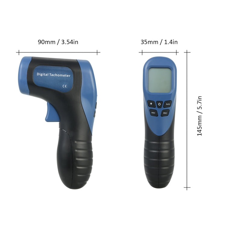 Non-contact High-precision Tachometer Digital Display Motor Speedometer - Consumer Electronics by buy2fix | Online Shopping UK | buy2fix