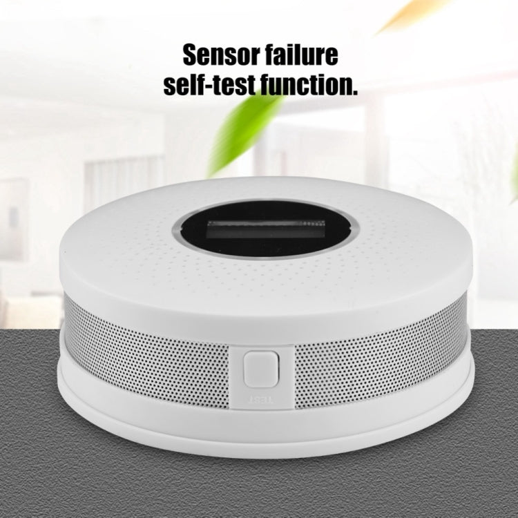 JKD-512COM CO Smoke Detector Live Voice Alarm Carbon Monoxide Leakage Sensor with LCD Display - Smoke Gas Detector by buy2fix | Online Shopping UK | buy2fix