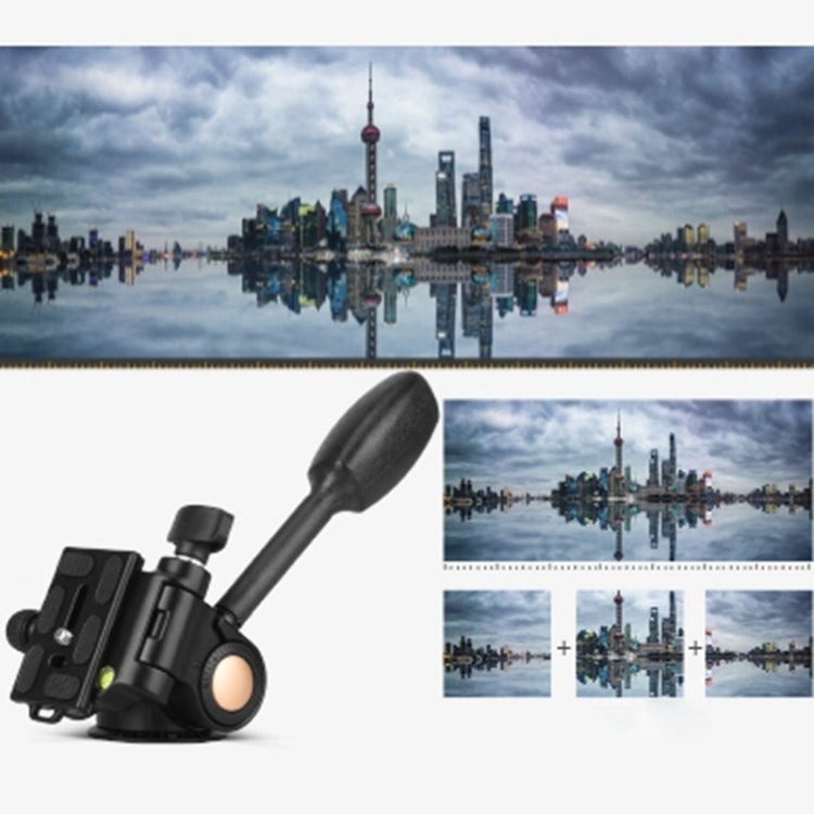 Q08 Three-Dimensional Damping 360 Degree Panorama Scale Leveling Metal Tripod Heads - Camera Accessories by buy2fix | Online Shopping UK | buy2fix