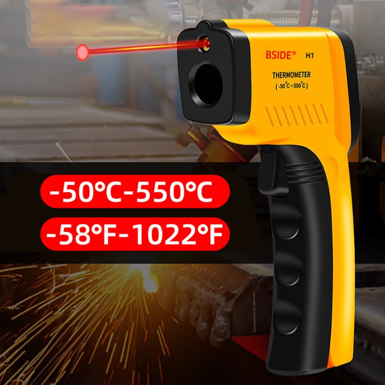 BSIDE H1 550 Degree Celsius Infrared Thermometer Handheld Non-Contact Thermometer - Thermostat & Thermometer by BSIDE | Online Shopping UK | buy2fix