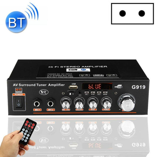 G919 Smart Digital Power Amplifier Built-in Bluetooth / USB/ SD/ FM Mini Power Amplifier, EU Plug - Consumer Electronics by buy2fix | Online Shopping UK | buy2fix