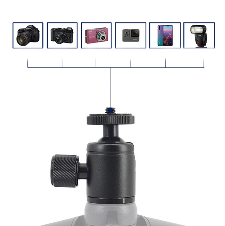 BH-902 Mini Desktop Aluminum Alloy Tripod Mini Ball Head 360 Degree Pan 90 Degree Tilt Tripod - Camera Accessories by buy2fix | Online Shopping UK | buy2fix