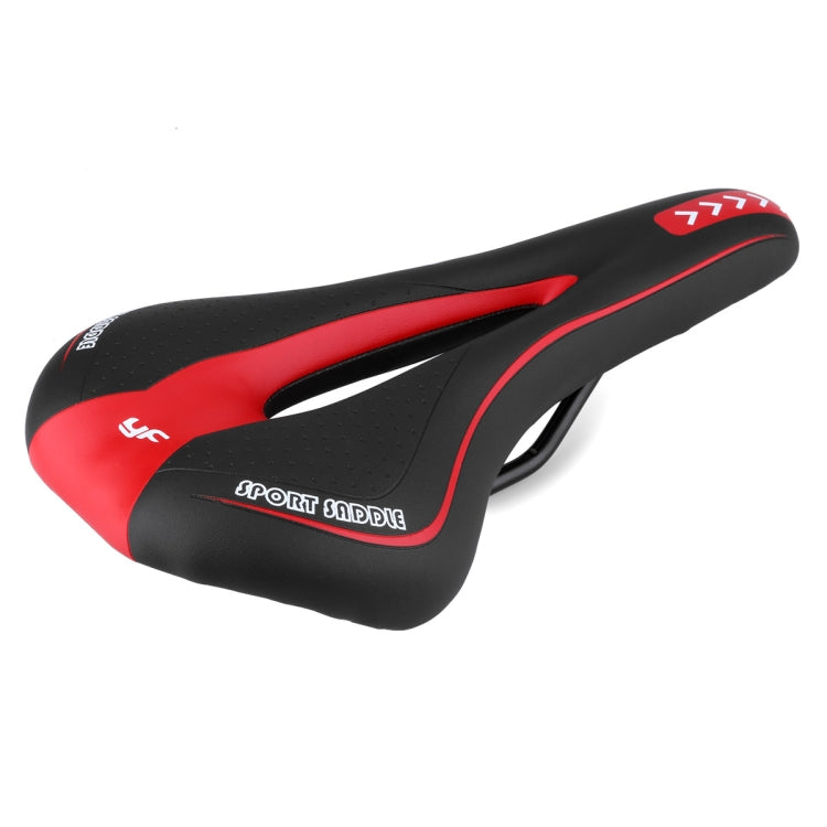 YAFEE YF-1018 Mountain Bike Saddle Bicycle Riding Saddle Bicycle Saddle(White Red) - Bicycle Saddle by YAFEE | Online Shopping UK | buy2fix