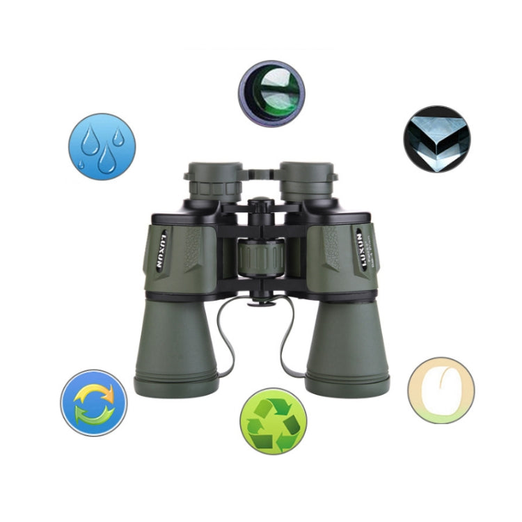 Luxun 20X50 Outdoor Binoculars  Low Light Night Vision Non-Infrared High Power Binoculars(Black) - Binoculars by LUXUN | Online Shopping UK | buy2fix