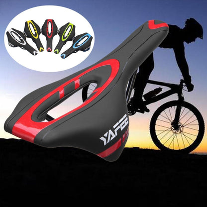 YAFEE Mountain Bike Saddle Mountain Bike Seat Hollow Bicycle Seat(Red) - Bicycle Saddle by YAFEE | Online Shopping UK | buy2fix