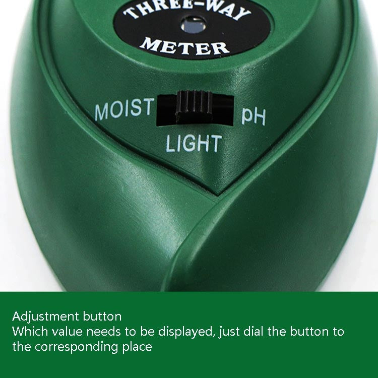 3 In 1 Soil Detector PH Value Light Intensity Test Pen Round Head Soil Dry Moisture Meter - Consumer Electronics by buy2fix | Online Shopping UK | buy2fix