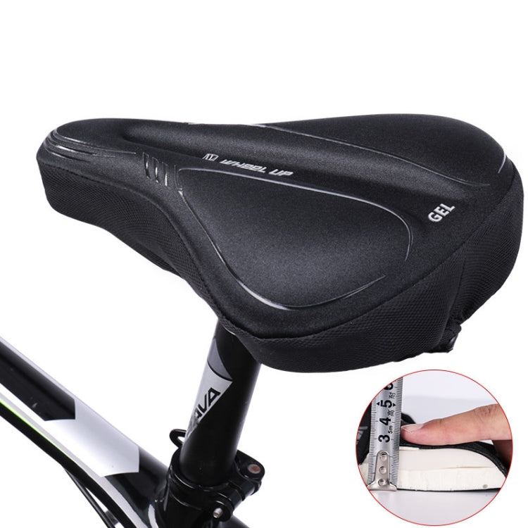 Wheel Up Bicycle Silicone Cushion Cover Mountain Bike Thickening GEL Saddle Cover Riding Equipment(Large) - Outdoor & Sports by Wheel UP | Online Shopping UK | buy2fix