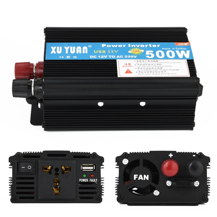 XUYUAN 500W Inverter Power Converter, Specification: 12V to 220V -  by XUYUAN | Online Shopping UK | buy2fix