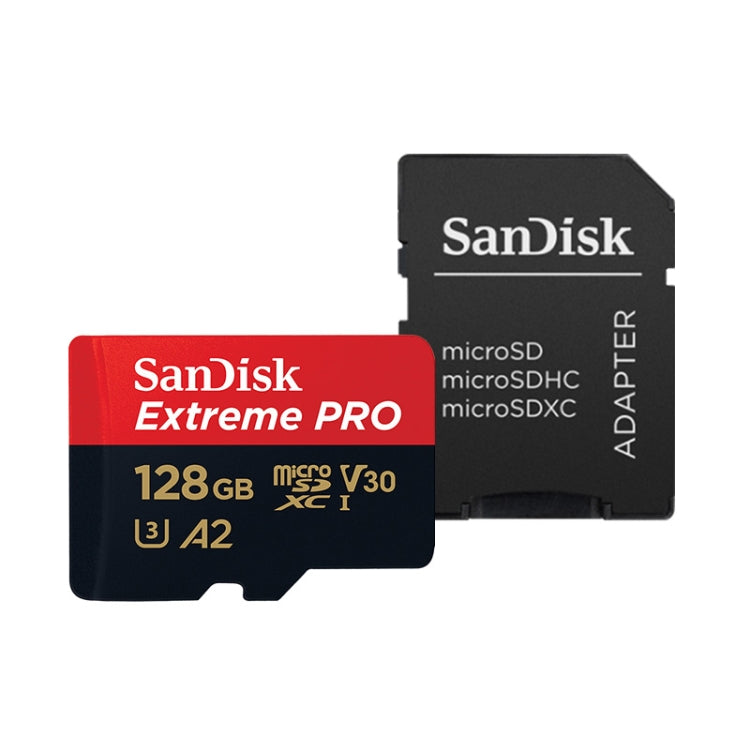 SanDisk U3 High-Speed Micro SD Card  TF Card Memory Card for GoPro Sports Camera, Drone, Monitoring 128GB(A2), Colour: Black Card - Micro SD Card by SanDisk | Online Shopping UK | buy2fix