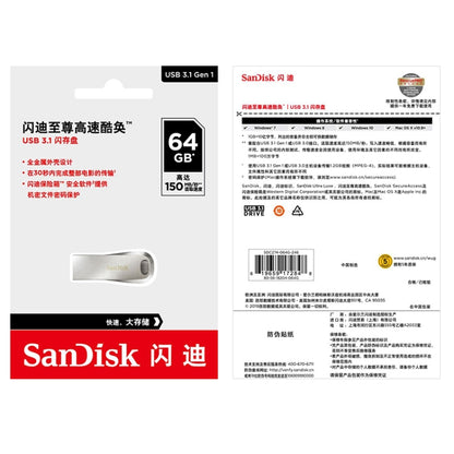 SanDisk CZ74 High Speed Metal Flash Disk USB 3.1 Car U Disk, Capacity: 32GB - USB Flash Drives by SanDisk | Online Shopping UK | buy2fix