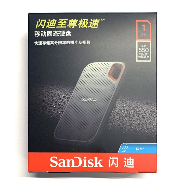 SanDisk E60 High Speed USB 3.1 Computer Mobile SSD Solid State Drive, Capacity: 1TB - Computer & Networking by buy2fix | Online Shopping UK | buy2fix