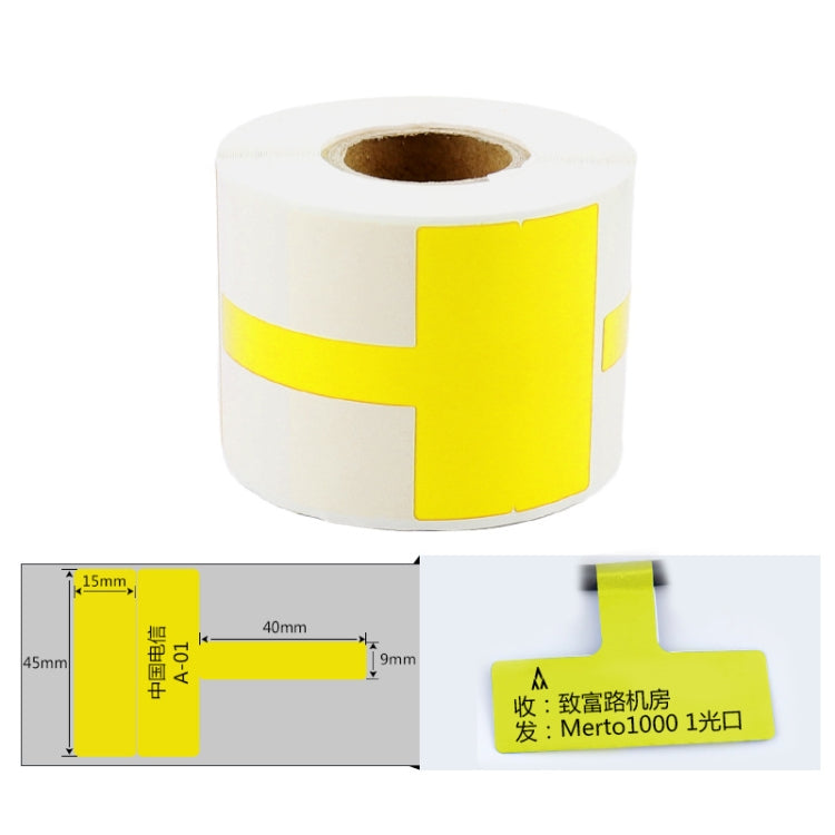 Printing Paper Cable Label For NIIMBOT B50 Labeling Machine(03T-Yellow) - Printer Accessories by NIIMBOT | Online Shopping UK | buy2fix