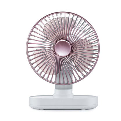 D77 Desktop Automatic Shaking hHead Fan Mute Portable Home Office Dormitory USB Fan(Rose Pink) - Electric Fans by buy2fix | Online Shopping UK | buy2fix