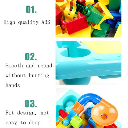 Multifunctional Building Table Learning Toy Puzzle Assembling Toy For Children, Style: 76 Blocks - Building Blocks by buy2fix | Online Shopping UK | buy2fix