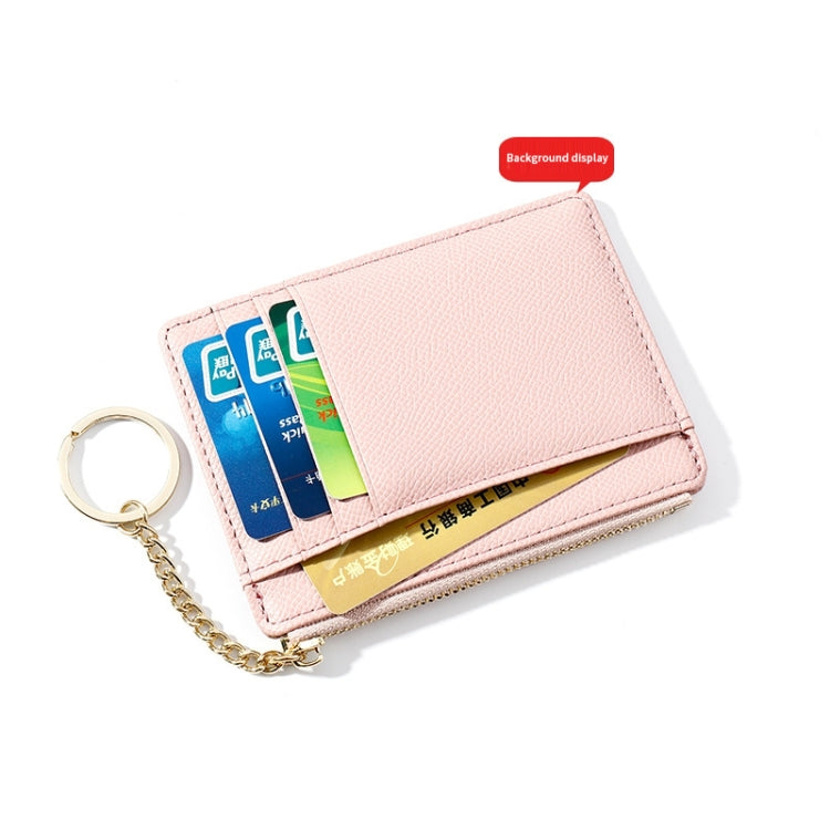 928801 Zipper Ladies Coin Purse Mini Keychain Multi-Card Card Holder(Black) - Home & Garden by buy2fix | Online Shopping UK | buy2fix