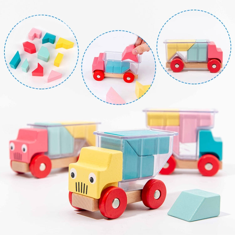 Puzzle Children Toy Gifts Interactive Children Early Education Puzzle Building Blocks, Style: Truck Loading - Building Blocks by buy2fix | Online Shopping UK | buy2fix