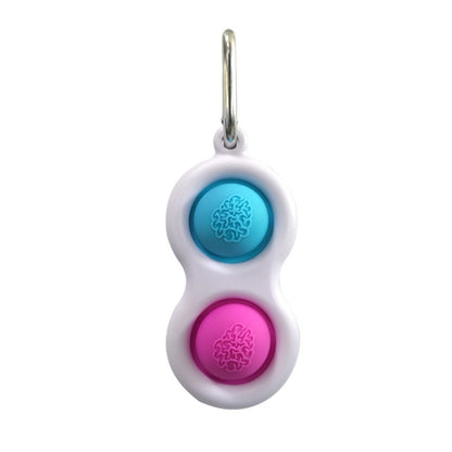 3 PCS Finger Bubble Music Key Buckle Baby Mental Development Can Press The Practice Board Finger Decompression Press Keychain, Color Random Deilvery - Squeeze Toys by buy2fix | Online Shopping UK | buy2fix