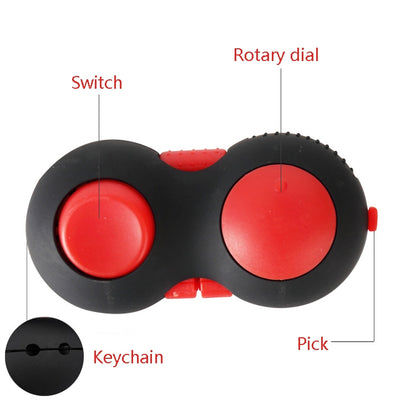 3 PCS Decompression Handle Toys Novelty Finger Sports Handle Toy, Colour: Full Black (with Color Box Lanyard) - Squeeze Toys by buy2fix | Online Shopping UK | buy2fix