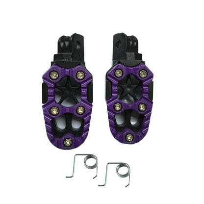 Motorcycle Modified Aluminum Alloy Foot Pedal Accessories(Purple) - Others by buy2fix | Online Shopping UK | buy2fix