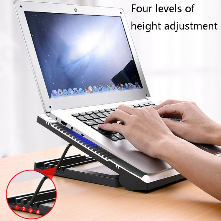 NUOXI T10 Laptop Radiator Multi-File Adjustment Aluminum Alloy Bracket(Silver) - Cooling Pads by NUOXI | Online Shopping UK | buy2fix