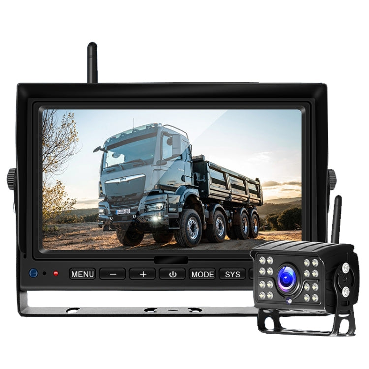 7 Inch Digital Wireless Reversing Image 1080P Video System Truck Monitoring Driving Recorder Single Road+1 Night Video Camera - In Car by buy2fix | Online Shopping UK | buy2fix