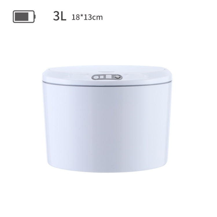 EXPED SMART Desktop Smart Induction Electric Storage Box Car Office Trash Can, Specification: 3L Battery Version (White) - Trash Bin & Bags by EXPED SMART | Online Shopping UK | buy2fix