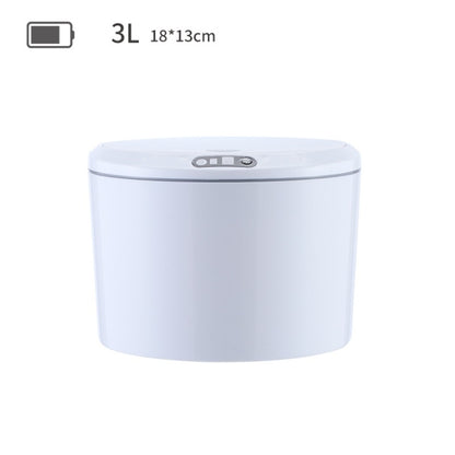 EXPED SMART Desktop Smart Induction Electric Storage Box Car Office Trash Can, Specification: 3L Battery Version (White) - Trash Bin & Bags by EXPED SMART | Online Shopping UK | buy2fix