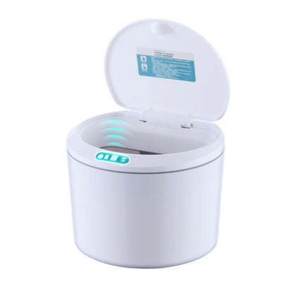 EXPED SMART Desktop Smart Induction Electric Storage Box Car Office Trash Can, Specification: 3L Battery Version (White) - Trash Bin & Bags by EXPED SMART | Online Shopping UK | buy2fix